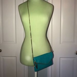 Small turquoise crossbody